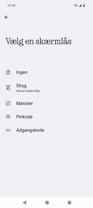 Vælg Mønster