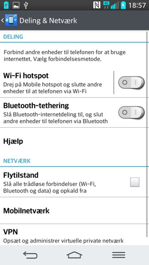 Vælg Wi-Fi hotspot