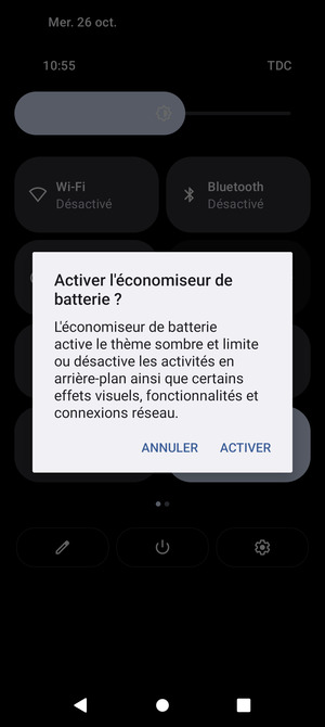 Sélectionnez ACTIVER