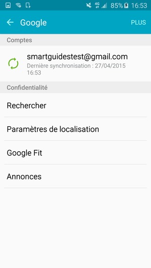 Sélectionnez votre compte