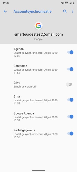 Selecteer de Menu-knop