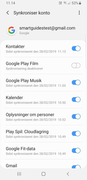 Vælg Menu-knappen
