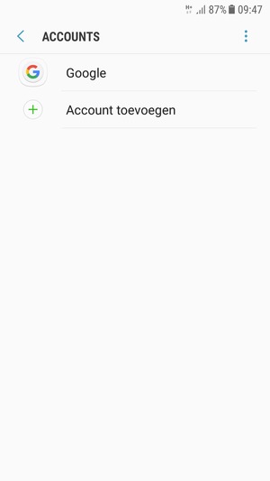 Selecteer Google
