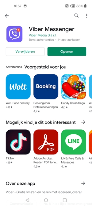 Selecteer Openen