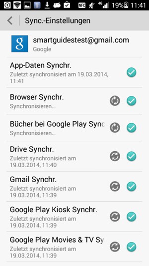 Ihre Daten werden synchronisiert