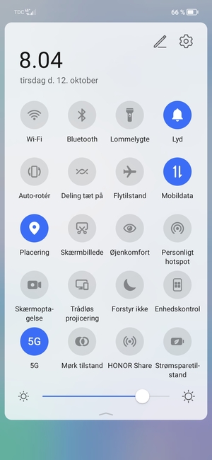 Slå Placering fra