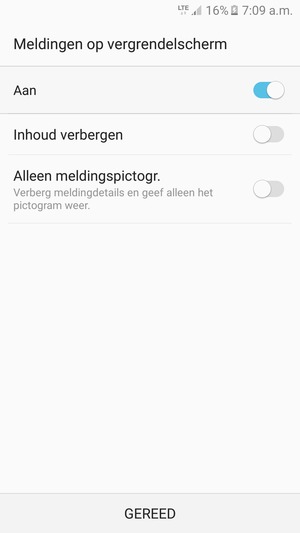 Selecteer uw voorkeursoptie en selecteer GEREED