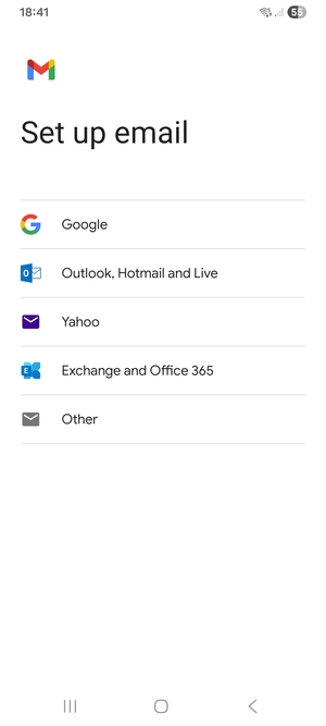 Select Exchange and Office 365