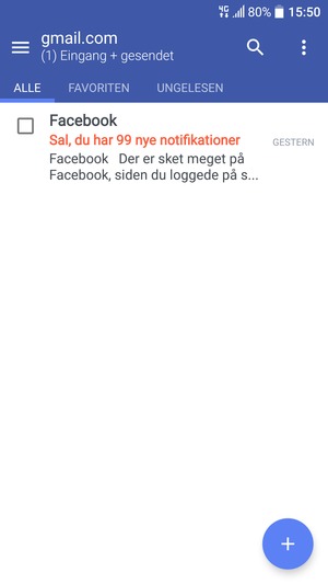 Ihr Gmail Konto ist einsatzbereit