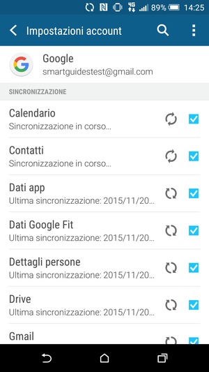 Le tue informazioni verranno sincronizzate