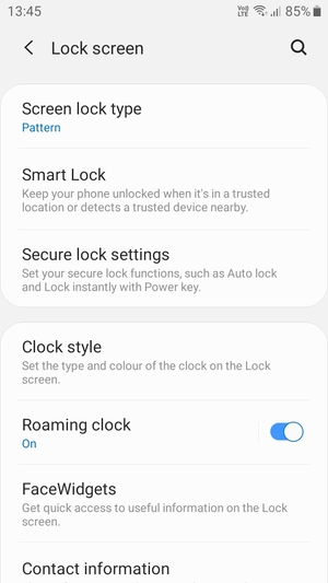 Your phone is now secure with a screen lock