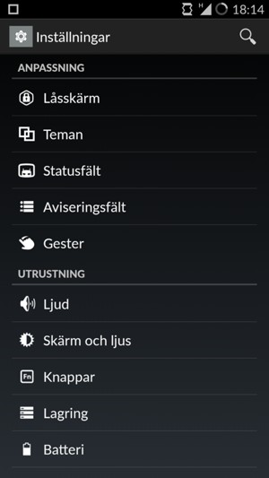 För att aktivera ditt skärmlås, gå till Inställningar-menyn och välj Låsskärm