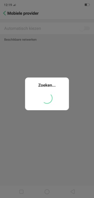 Wacht tot de zoekopdracht beëindigd is