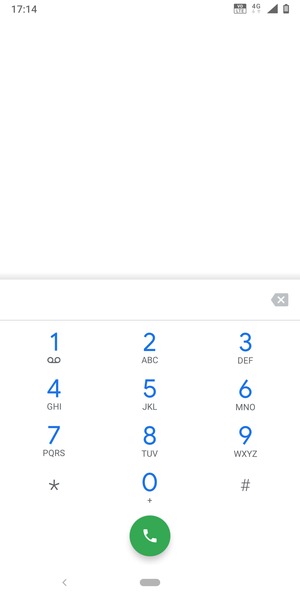 Press and hold the number 1