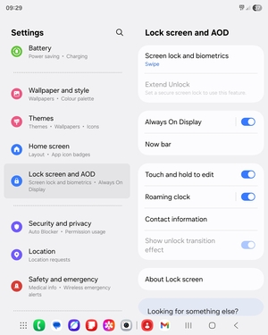 Select Screen lock and biometrics