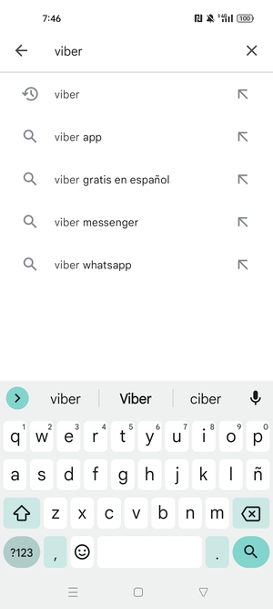 Introduzca el nombre de la aplicación y seleccione Buscar