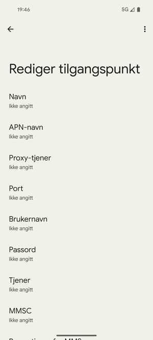 Skriv inn MMS-informasjon