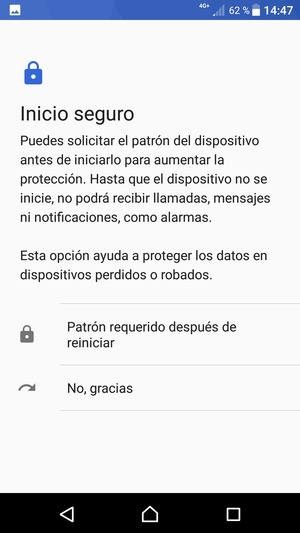 Seleccione la opción deseada