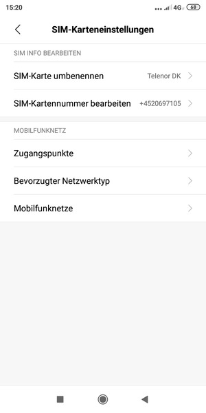 Wählen Sie Zugangspunkte