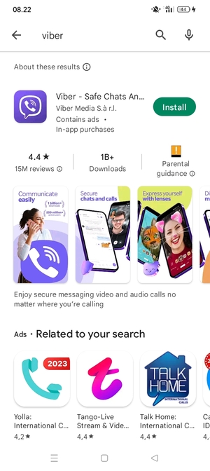 Select the app