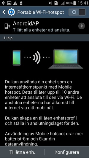Om du ser denna skärm, välj Konfigurera