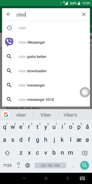 Voer de app-naam in en selecteer Zoeken