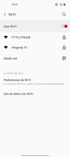 Seleccione la red inalámbrica a la que desea conectarse