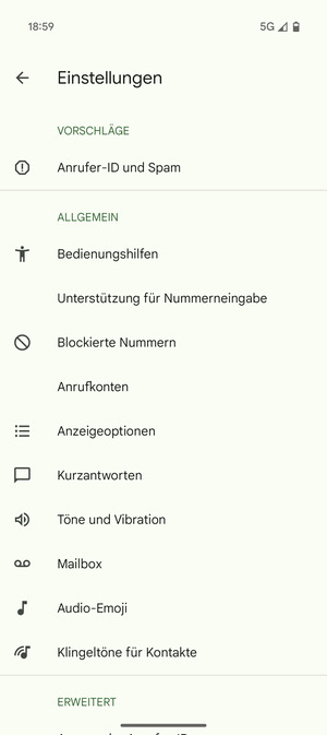 Wählen Sie Mailbox