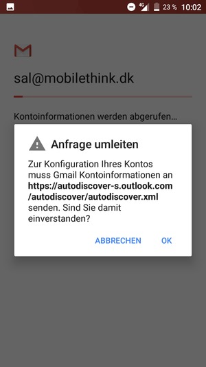 Wählen Sie OK