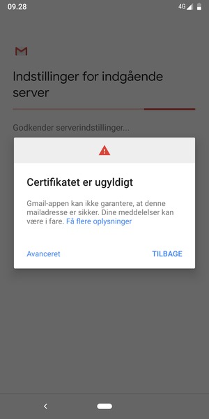 Vælg Avanceret