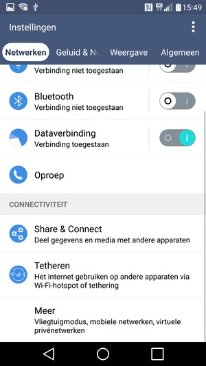Selecteer Netwerken en Meer