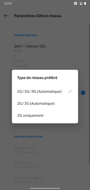 Sélectionnez votre option préférée