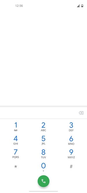 Premi e tieni premuto il numero 1