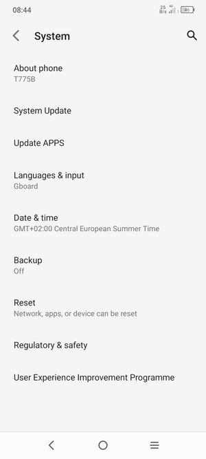 Select Backup