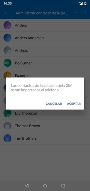 Seleccione ACEPTAR