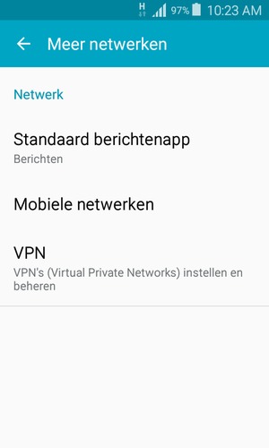 Selecteer Mobiele netwerken