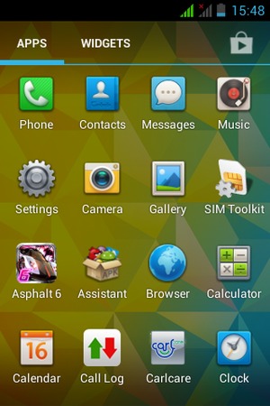 Scroll to and select Settings