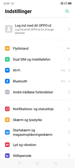 Vælg Dual SIM og mobiltelefon