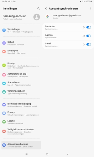 Uw gegevens worden gesynchroniseerd