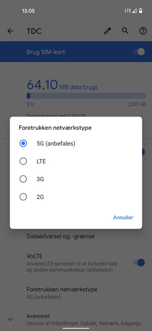 Vælg din foretrukne mulighed