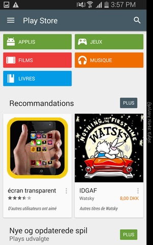Sélectionnez le bouton de Recherche