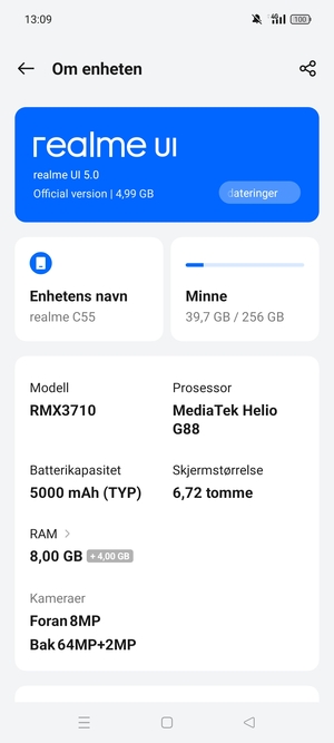 Velg realme UI