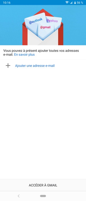 Sélectionnez Ajouter une adresse e-mail