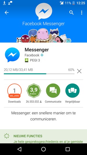 Wacht tot het installatieproces beëindigd is