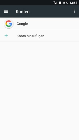 Wählen Sie Google