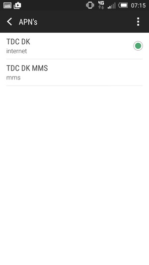 Uw telefoon is nu geïnstalleerd voor mms