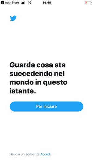 L'app è pronta per l'uso