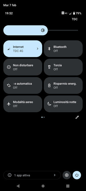 Seleziona il tasto Impostazioni