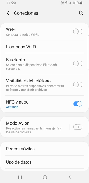 Seleccione Wi-Fi