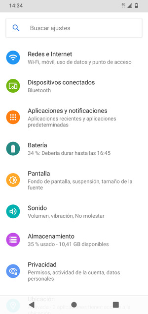Seleccione Redes e Internet